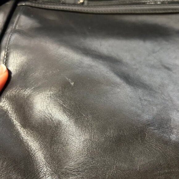 Womens Porter Yoshida & Co Japan Black Leather Messenger Laptop Briefcase Bag - Picture 15 of 16